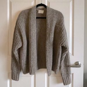 NWOT Wilfred brown wool oversized cardigan sweater